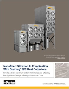 Nanofiber Filtration In Combination
With Dusthog®  SFC Dust Collectors